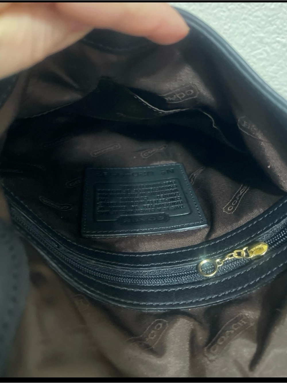 COACH vintage Legacy Slim Flap black leather crossbody 9592 - Picture 7 of 12